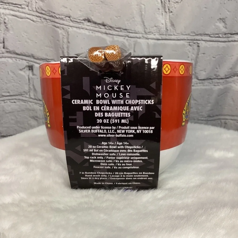 *NWT* Mickey Mouse Lunar Chinese New Year Tiger Ceramic Ramen Noodle Rice Bowl - Picture 2 of 5
